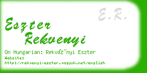 eszter rekvenyi business card